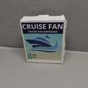 Cruise Fan Cabin Approved - Magnetic Hook Included To Hang On Walls - Portable USB Rechargeable & Plug-In, Timer Function & 5-Speed Adjustable, White Noise, Long Battery Life, Perfect for 2026 Cruises