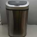 iTouchless 24 Gallon Extra Large Touchless Sensor Trash Can with AbsorbX Odor Filter, 91L Commercial Stainless Steel Automatic Kitchen Bin for Home, Office, Restaurant, Commercial Lobby, Store