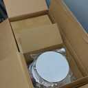 12 Pcs Tambourine Drum Bulk for Adults Hand Held Percussion Gift Operation Christmas Bulk Items Wood Metal Jingles Musical Educational Drum Instrument for Church Wedding Party Games(White) (8 Inch)