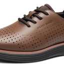 Bruno Marc Boy's MaxFlex Fashion Dress Sneakers Oxfords Classic Casual Shoes (4 Big Kid, Brown)