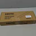 BONTEC Floating Shelves Set of 2, Wood Wall Mounted Shelves with Lip, 16 inch Bathroom Shelves for Bathroom, Bedroom, Living Room and Kitchen Wall Organizer up to 22lbs, White