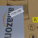 CEROELDA Small Trash Can with Lid-5L/1.3 Gal,Stainless Steel Outdoor Dog Poop Garbage Can-Farmhouse Retro Metal Waste Bin w/Step Pedal for Bathroom Bedroom Office-Soft Close-Brown