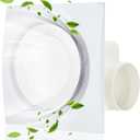 9.8" Quiet Bathroom Exhaust Fan with Light Bath Fan with Light Combo 1.0 Sone 110CFM Ideal for Bathroom,Shower,Toilet