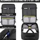 HILOMON Black Travel Backpack for Men Women, TSA Approved Personal Item Size 18x14x8 Under Seat Backpack for Airplanes 15.6inch Laptop 30L Luggage Carry On Bag