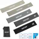 Resistance Bands for Working Out Exercise Loop Bands Workout Bands Set for Men Women Body Stretching, Crossfit Training, Home Workout, Physical Therapy, Booty Legs, Set of 5 (Gray)