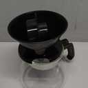 Melitta Pour-Over Coffee Brewer W/ Glass Carafe, Holds 6 - 6 Oz Cups, Black