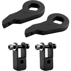 EVIL ENERGY 1-3" Torsion Bar Keys with Shock Extenders Brackets Compatible with Chevy Silverado 1500 4WD 1999-2007, 1-3 inch Adjustable Suspension Front Leveling Lift Kit Black