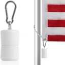 Flag Weights 1.5 LB Counterweight for Bottom of Flag, Heavy Duty 24 oz Flag Counter Weight Keep Flag Straight for Windy Days Outside Internal Halyard Flagpole Accessories