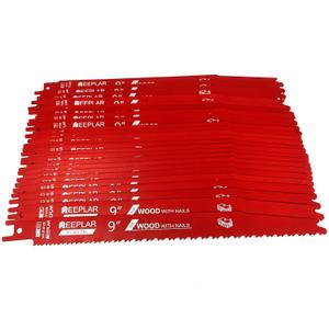 Stud and Nail sawzall Blades,9 Inch 6/12 TPI Reciprocating Saw Blades,Bi-Metal sawzall Blades Nail Embedded Wood(25 -Pack)