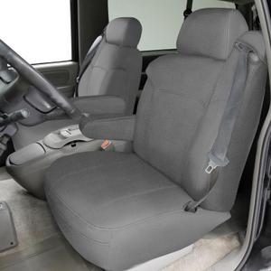 SAPUBK Front Seat Covers Replace for 1999-2002 Chevy Silverado/Suburban/Tahoe and GMC Sierra/Yukon Captain Chairs, Premium Neoprene with Composite Soft Foam Lining Breathable Seat Cover,  Gray