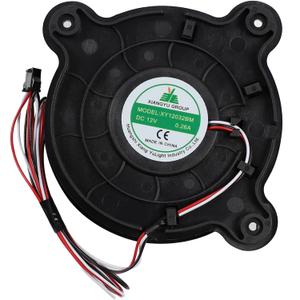 XY12032BM Refrigerator Cooling Fan Fit for Galanz Upright Fridge Freezer, XY-12032BM Refrigerator Freezing Refrigeration Silent Exhaust Fan, DC12V 0.26A, 12012032mm