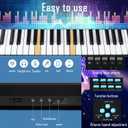 61 Keys Keyboard Piano, Electronic Digital Piano with Built-In Speaker Microphone, Portable Keyboard Gift Teaching for Beginners, Electric Piano for Kids