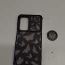 Funermei for Samsung Galaxy A16/A17 5G Phone Case - Women Girls Cute Phone Cover Girly Pretty Aesthetic Black Butterfly Unique Design with Camera Cover Ring Stand Funda for Galaxy A16/A17 5G Case