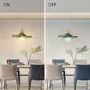 Pendant Light Fixture Glass Hanging Light Flower Light Fixture Pendant Lights Modern Lighting Bedroom Kitchen Island Hallway Bathroom Green Wave Style