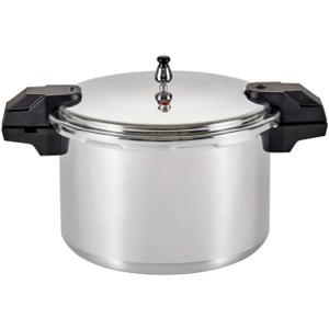 Mirro 7114000228 92116 Polished Aluminum 5 / 10 / 15-PSI Pressure Cooker / Canner Cookware, 16-Quart, Silver