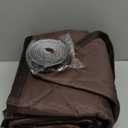 3 Layer 63 x 39 Inch Winter Insulated Window Curtain,Oxford Thermal Insulated Window Blanket with Fastener,Brownish Red Window Insulation Kit for Winter Keeping Warm