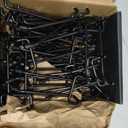INCLY 4/6 Inch Black Pegboard Hooks, 36 Pack Heavy Duty Double Arm Peg Board Straight Hooks, Peg Board Tool Hangers Fit for 1/4" Pegboard Garage Hanging Tools, Craft Organizing, Kitchen, Store