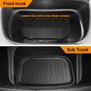 TripleAliners 10PCS Floor Mats Fit for 2026 2025 Tesla Model Y Juniper Set Full Protection All Weather TPE Anti-Slip Floor& Frunk& Trunk& Rear Lower& Backrest Mat& Bumper Guard (Not Fit Standard)