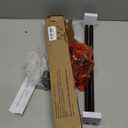 KAMANINA Curtain Rods No Drilling for Windows 16 to 30 Inches, 5/8 Inch Diameter Adjustable Single Curtain Pole with Adhesive Brackets, Bronze