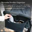 UPPAbaby Carry-All Parent Organizer / Fits on Vista, Cruz, Minu, Minu Duo, G-Series Strollers / Secure Zippered Pocket + Beverage Compartments