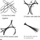 3-Pack 14 Inch Small Trellis for Potted Plants, Metal Plant Trellis for Plants Indoor - Garden Trellis for Houseplants, Plant Support for Ivy, Pothos, Monstera, Hoya, Vines (Black, 14inch/3 Pack)