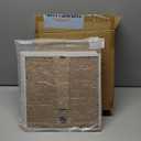 12x12 Picture Frame Set of 9, Display Pictures 8x8 with Mat or 12x12 without Mat, Multi Collage Gallery Square Photo Frames for Wall or Tabletop, Distressed White