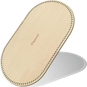 Large Moses Basket Wood Bottom 27.56 x 15.75 inches,Oval Natural Wood Base Shaper for DIY Crochet or Knitting Weaving Crafts Home Decoration (1PC)
