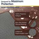 Muddy Mat Washable Pee Pads for Dogs, Super Absorbent Reusable Puppy Pads100% Waterproof Pee & Potty Training Pads for Pets, Non-Slip Dog Pads for Crates, Playpens and Floors - 2 Pack, Brown 24"x36"