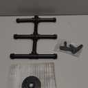 ExoLiry Mug Hanging Rack Kitchen Paper Towel Holder Set of Two Industrial Black Metal Pipe Rustic Gray Wooden Base 2 Piece Wood Organizer Multiple Branches Tree Coffee Cups Teacups Tissue Home Counter