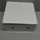 12" x 12" x 6" PVC Plastic Junction Box with Pre Molded 3/4" & 1" Punch in Holes Waterproof Electrical Boxes Project Junction Conduit Box for Electrical Outdoor Enclosure