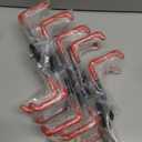 Landhoow 10 Pcs Large Magnetic Hooks Heavy Duty Garage Magnet Hooks Strong Storage Utility Magnetic Hangers with Anti Slip Rubber Coating for Indoor and Outdoor Hanging (Red)