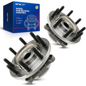 KAX 515206 Front Wheel Bearing hub Assembly Compatible with Ram 2500 2019-2023, Ram 3500 2019-2023,2pcs Wheel Bearing W/ABS