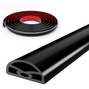 78” Black Shower Threshold Water Dam Stopper for Dry and Wet Separation,Self Adhesive Collapsible Walk in Shower Splash Guard Seal Strip,Silicone Sink Edge Water Barrrier for Bathroom and Kitchen