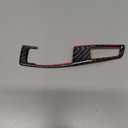 SUNJIKA Compatible with Carbon Fiber Gear Shifter Box Driving Mode Panel Cover Trim Interior for BMW 5 Series F10 F11 F12 F13 F18 F25 F26 X3 X4 520i 525i 528i 530i 535i 2011-2016(Black 1PCS) (Two Button)