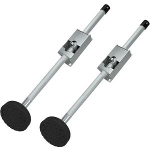 Ladder Leveler Non-Slip Rubber Leg Stabilizer, Adjustable Ladder Leg Level, Maximum Load Capacity 550 lbs, Fits Indoor and Outdoor Stairs and All Surfaces, Fittings 1 Pair (20 Inch)