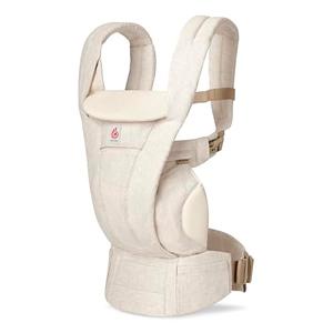 Ergobaby Omni Deluxe Baby Carrier for Newborn to Toddlers 0-48 Months (7-45 lbs) - 4-Position Natural Linen Baby Carrier with Ergonomic Support, Storage Pockets, and Sun Hood - Natural Linen