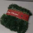 50FT Green Christmas Garland Decorations, Christmas Artificial Pine Greenery Garland Outdoor Indoor Decor, Straight Faux PVC Soft Garland for Stairs Railing Fireplace Window Mantle Home Party Decor