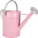 Galvanized Iron Watering Can for Indoor Plants, DIY Watering Cans for House Plant Garden Flower, Long Spout Water Can for Outdoor Watering Plants 6.44L 1.7Gallon (Pink)