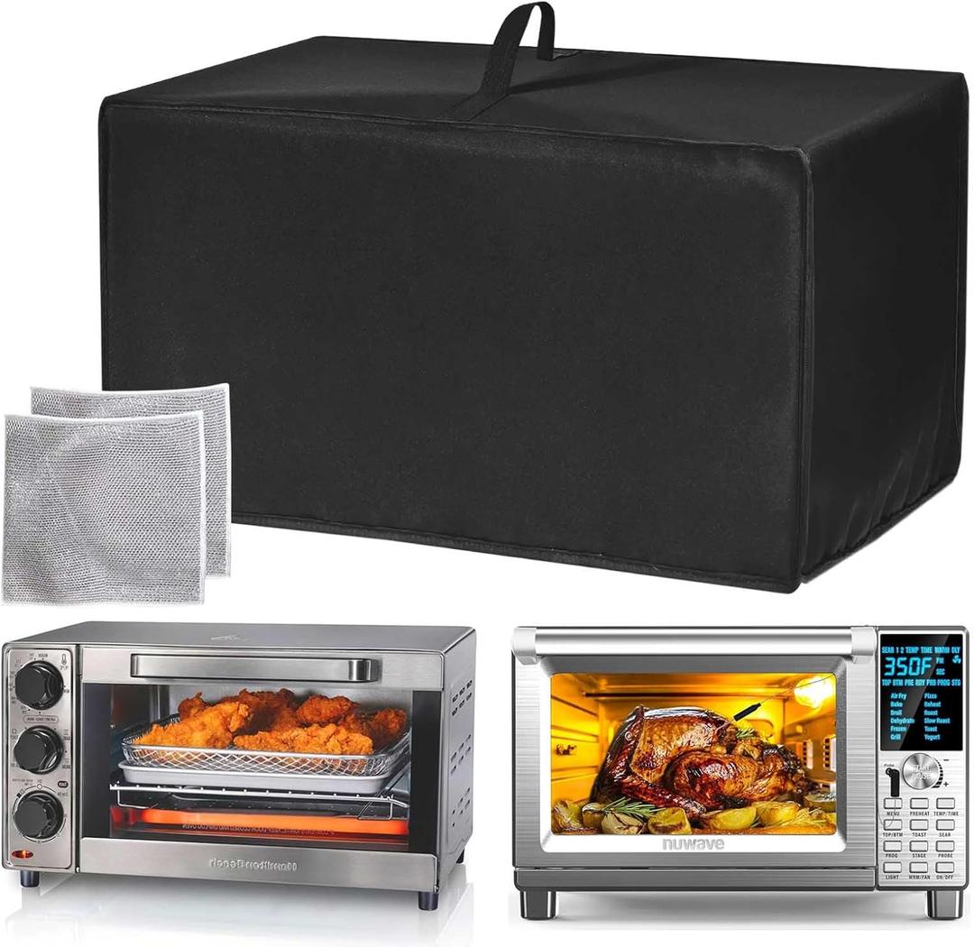 Oven, Toaster Dust Cover, 600D Thickened Nylon Material, Compatible For Nuwave Bravo 30-QT XL, For Hamilton Beach 31156, For Breville BOV450XL, For Hamilton Beach 31403 Oven Toaster