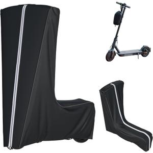 Electric Scooter Cover, 1680D Heavy Duty Waterproof and Dustproof Oxford Cloth, UV Resistant & Anti-Scratch, Includes Storage Pouch, A Better Fitting Electric Scooter Cover (Black, 45x8x47 inch)