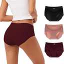 INNERSY Women's Seamless No Show Hipster Panties Invisible Light Underwear 3-Pack S