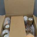 Farmhouse Chandelier, 5-Light Gold Chandelier with White Fabric Shade, Height Adjustable Modern Dining Room Light Fixture with E26 Base for Bedroom Foyer Hallway Entryway Kitchen Living Room (Rose Copper)