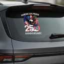4 x 5Pcs 250th Anniversary USA Car Decal Sticker, USA Patriotic 4th of July 1776–2026 PET for Car, Truck, Window, Laptop, 250 Years American Independence Bumper Stickers (7.9 inches)