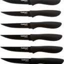 2 x Cuisinart C55-6PCSBK 6-pc. Ceramic Coated Steak Knife Set (Black), Black, 8.7"