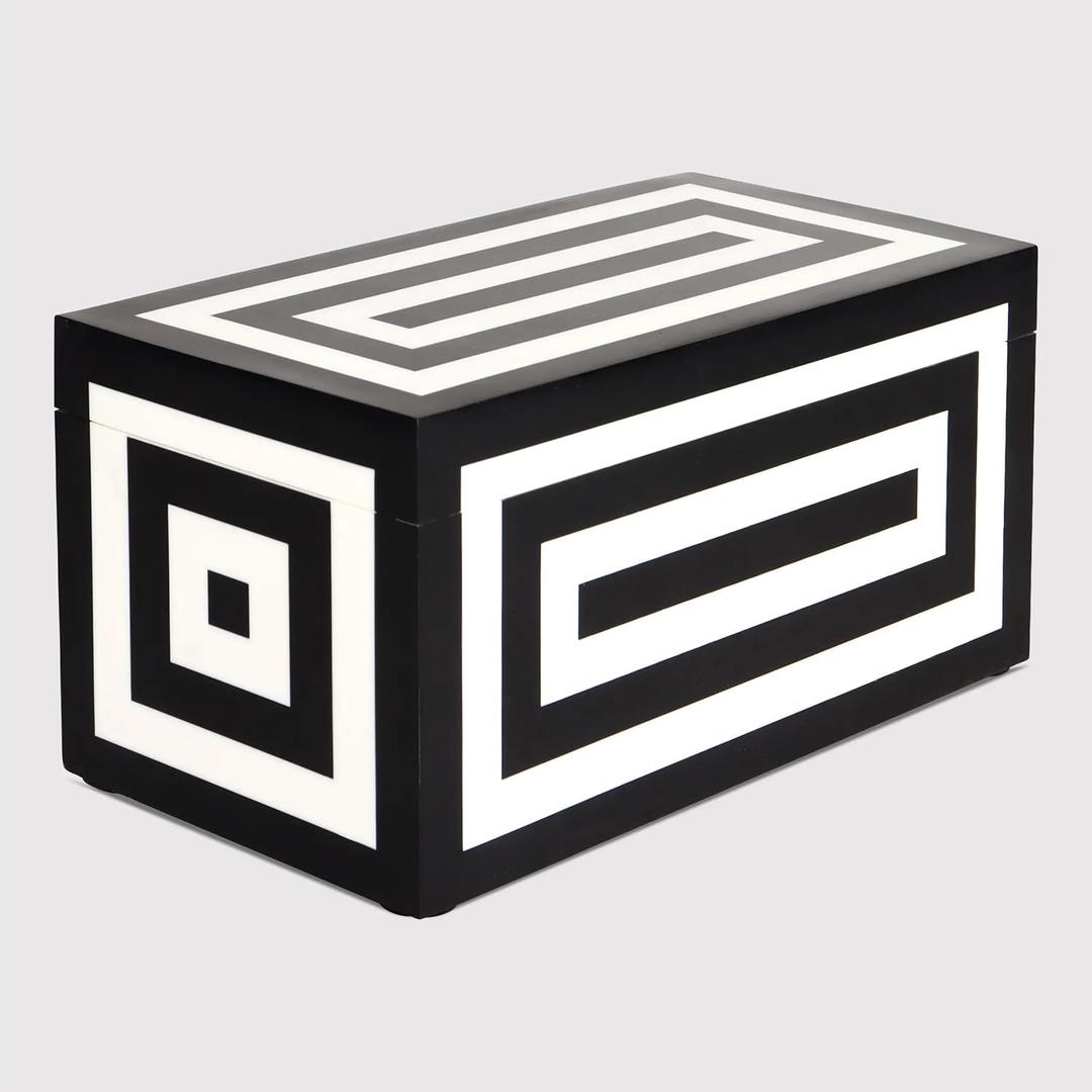 Handicrafts Home Decorative Organizer Box 10x5 – Large Keepsake Box with Lid, Modern Decorative Storage Box, Bohemian Coffee Table Décor, Jewelry & Memory Box, Decorative Accent Box for Home Décor