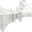 White Wooden Curtain Rods Adjustable 36-72 Inch for Windows 24-68 Inches, 1 Inch Boho Decorative Curtain Rod with Cottage Square Finials, Farmhouse Style Heavy Duty Window Drapery Rods