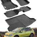 Floor Mats for Subaru Crosstrek 2016 2017, Fit for XV Crosstrek 2013 2014 2015, Custom for Impreza 2012 2013-2016, All Weather Car Accessories Floor Liners Cargo Trunk Mat for Subaru SUV Black 4PCS