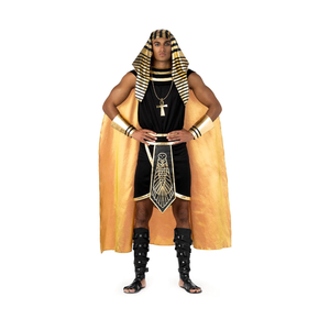 Morph Egyptian Costume Men, Pharaoh Costume Men, Egyptian Halloween Costumes For Adults Size S