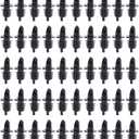 Hedume 50 Pack Bottle Pourers, Free Flow Pourers, Liquor Bottle Pourers Perfect for Pubs, Clubs, Restaurants, Bars, Coffee Shops and Diners, Black 