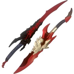 LALAPORT 2 Pcs Set Medieval Fantasy S Leveling Kamish Wrath Foam Dagger for Cosplay, Collection, Roleplaying, Prop, Costume, Christmas
